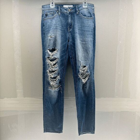 KanCan Skinny Jeans Distressed Destroyed Womens Size 3/25 Stretch KC8371M 29x27 - Picture 1 of 8